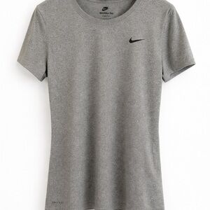Nike Dri-FIT Gray Performance T-Shirt Running Training Top